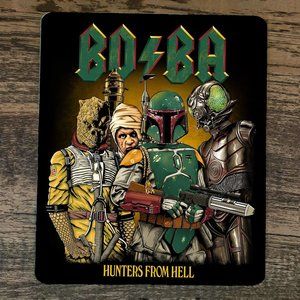 Mouse Pad Bo Ba‎ Hunters From Hell Fett Bossk 4-Lom Dengar Star Wars